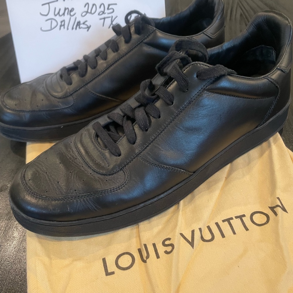 Louis Vuitton Black Sneakers Sleek Design UK size 9.5/USA size 10.5 - Picture 5 of 7